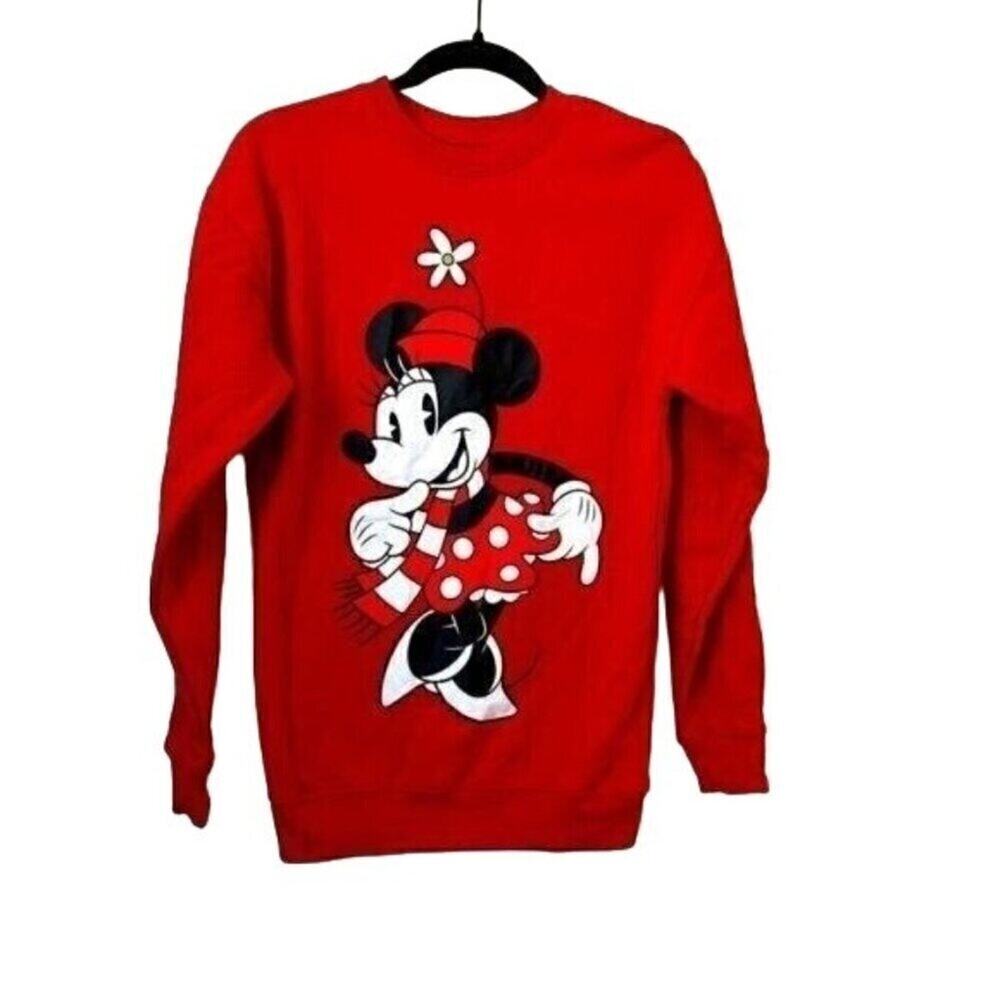 NWOT Women's Minne‎ Mouse Disney Offical Fleece Red X-Small